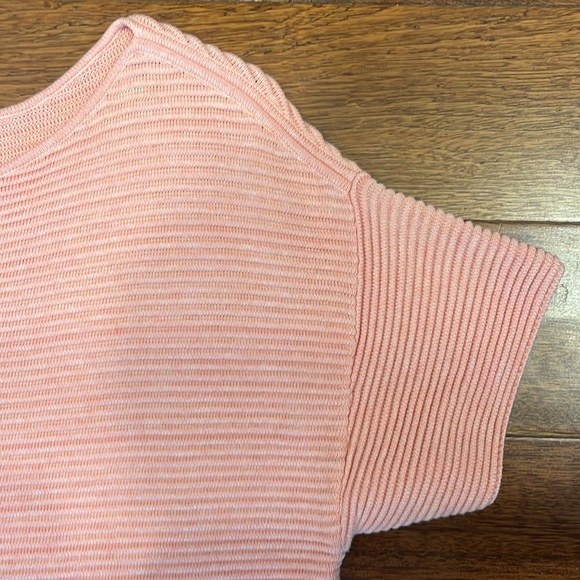 Tommy Bahama Bonita Ottoman Short-Sleeve Sweater in Coral Heather, like new - Picture 5 of 8